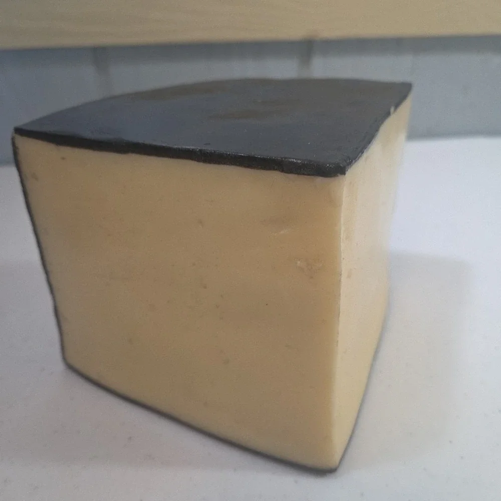 Realistic Faux Fake Wax Cheddar Cheese Wedge Deli Display Stage Movie Prop Toy